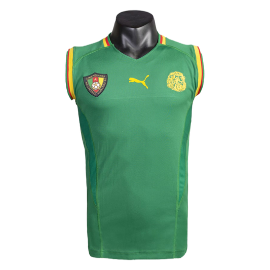 Retro 2002 Cameroon Vest Shirt Home Jersey