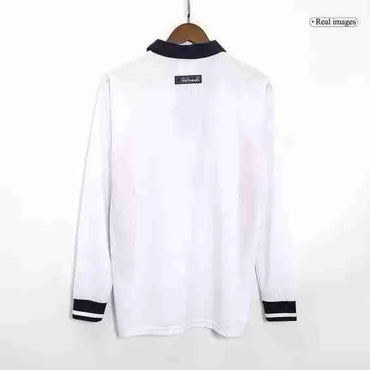 Retro 1998 England Long Sleeve Home Jersey