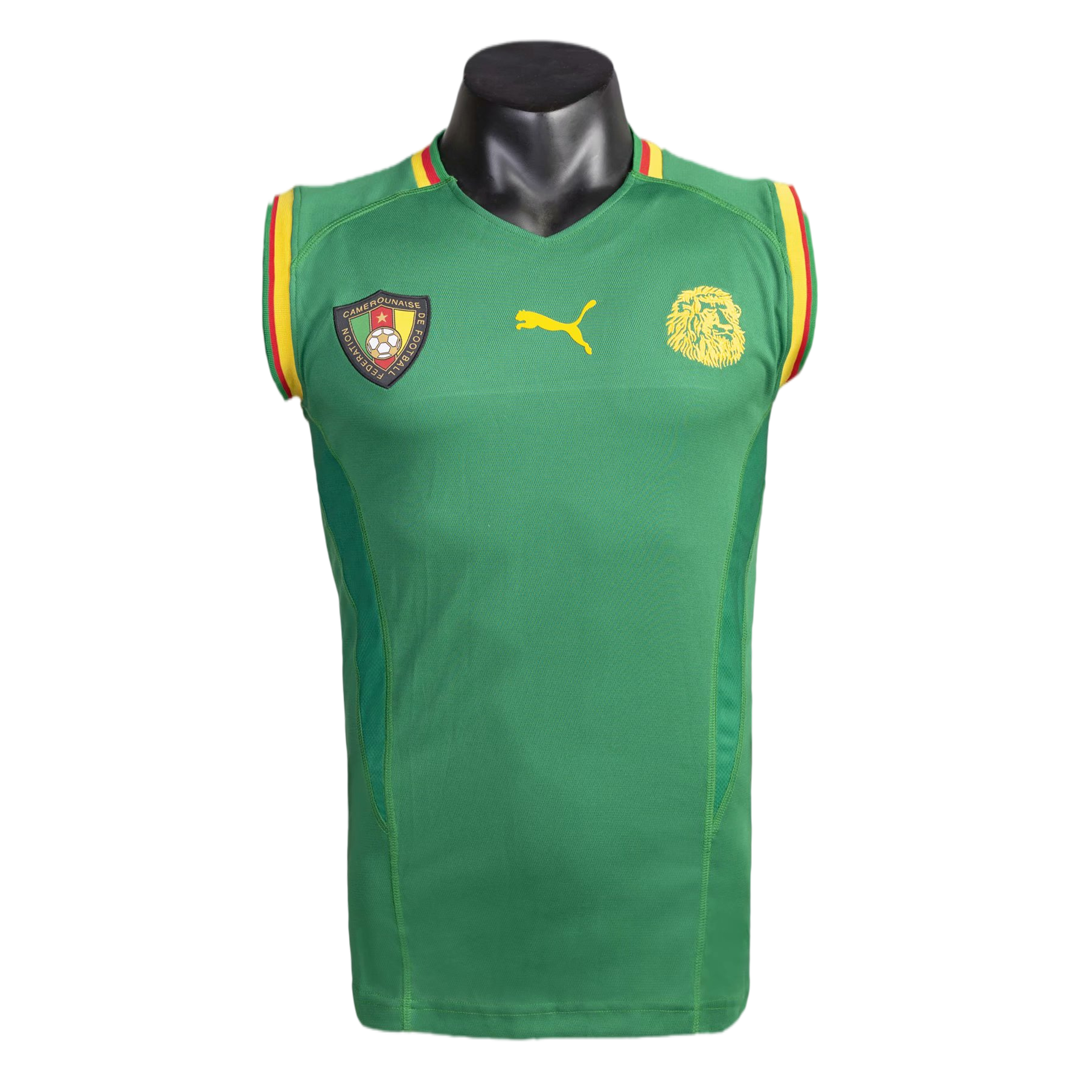 Retro 2002 Cameroon Home Vest Shirt
