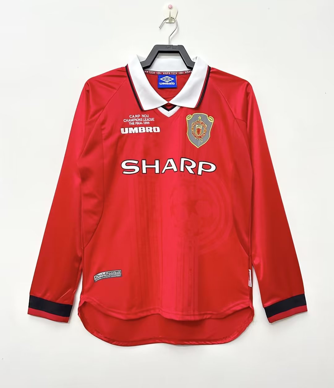 Retro Manchester United (Long Sleeve) Home Jersey 1999/00