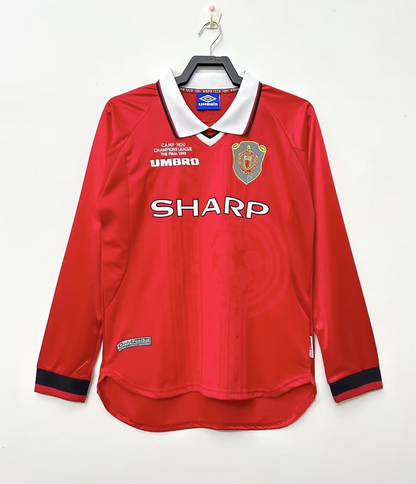 Retro Manchester United (Long Sleeve) Home Jersey 1999/00