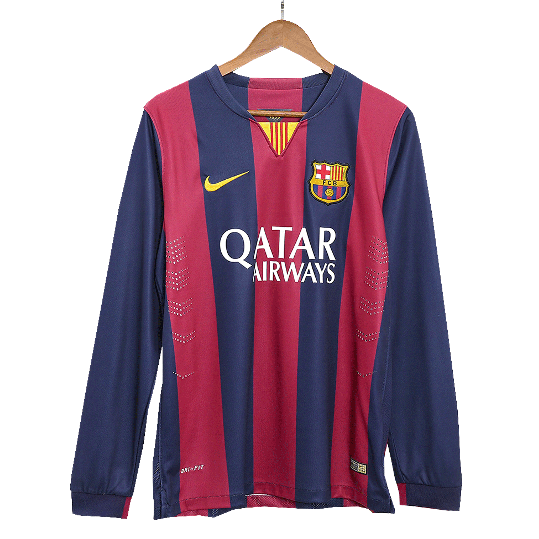 Retro Barcelona Home Jersey 2014/15 - Long Sleeve