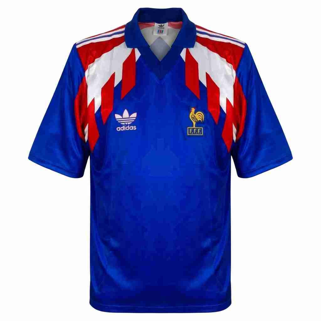 Retro 1990 France Home Jersey