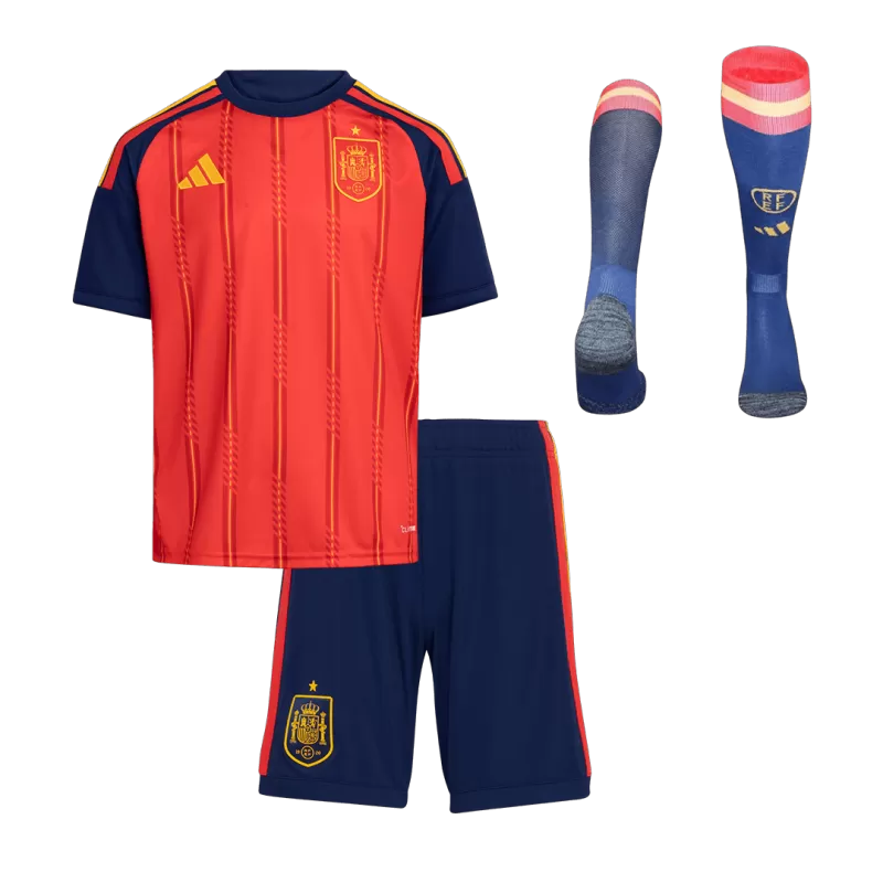 Kids Spain Home Jersey Kit World Cup 2026