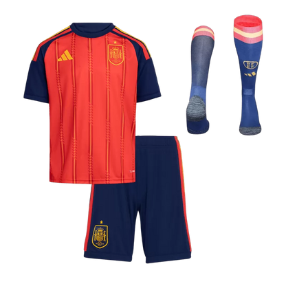 Kids Spain Home Jersey Kit World Cup 2026