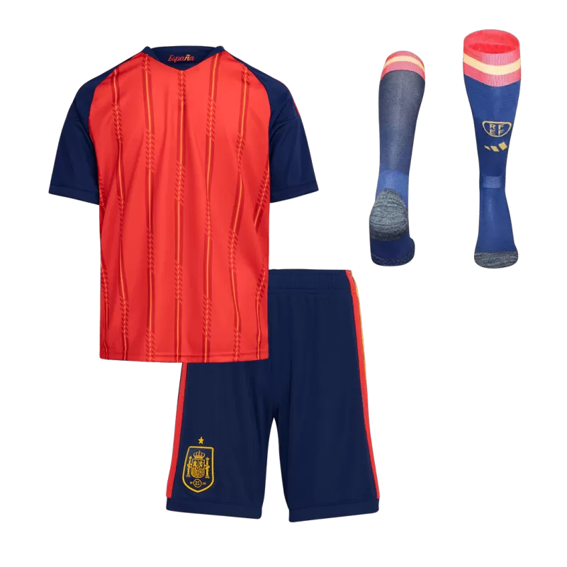 Kids Spain Home Jersey Kit World Cup 2026