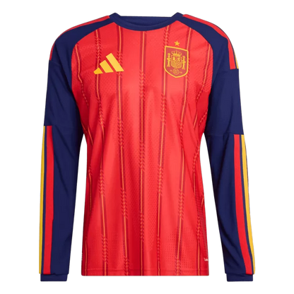 Spain Home Long Sleeve Jersey World Cup 2026
