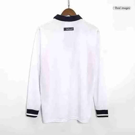 Retro 1998 England Long Sleeve Home Jersey
