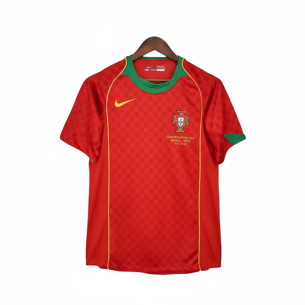 Retro 2004 Portugal Home Jersey