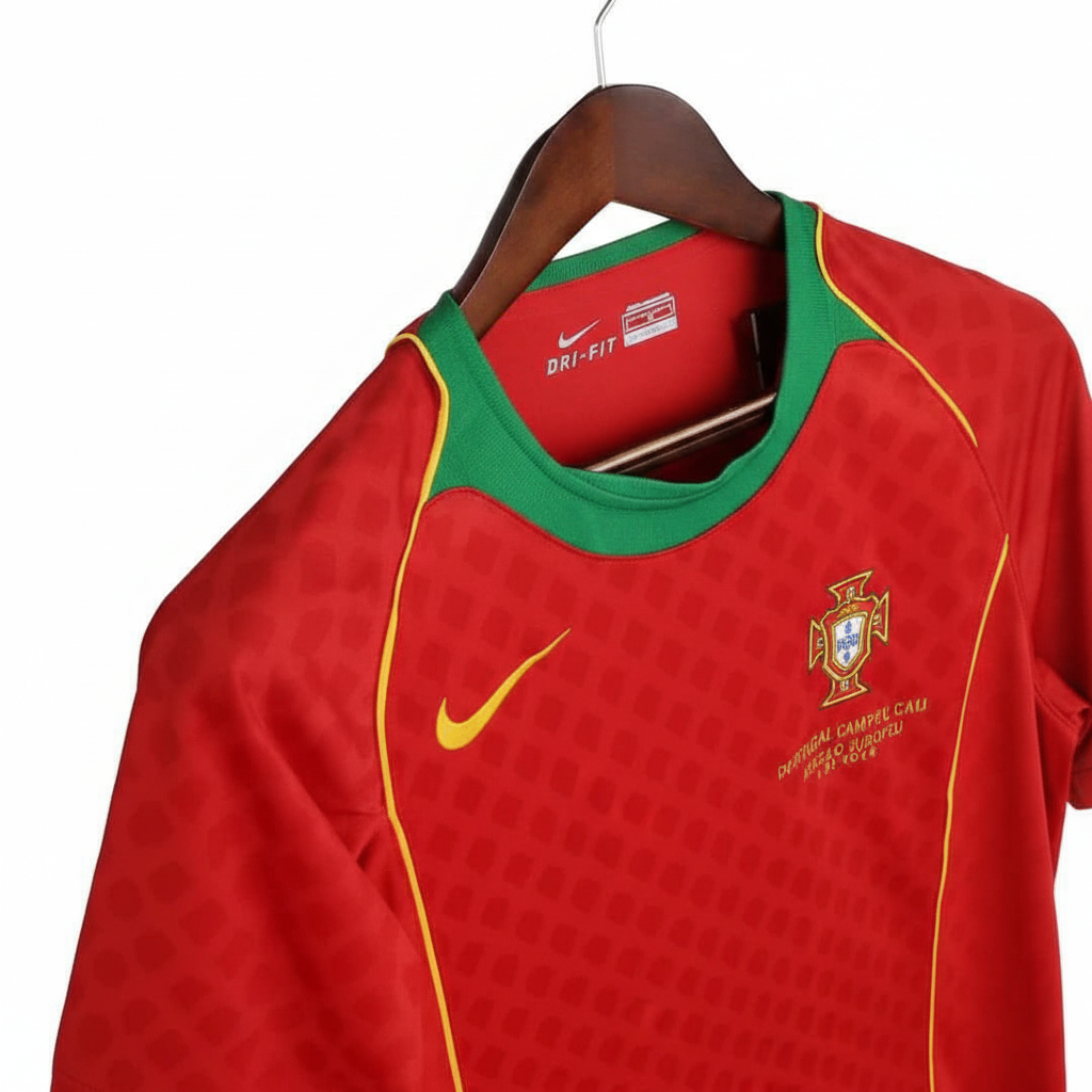 Retro 2004 Portugal Home Jersey