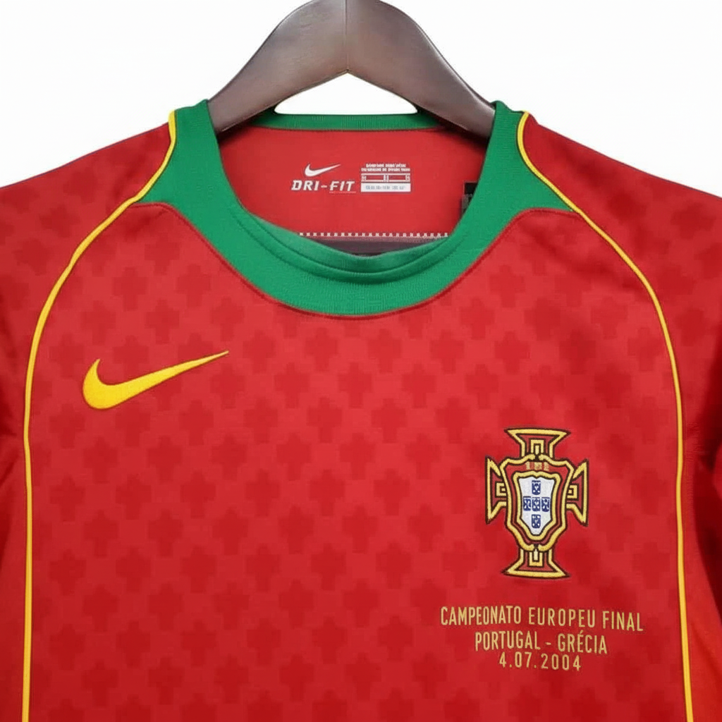 Retro 2004 Portugal Home Jersey