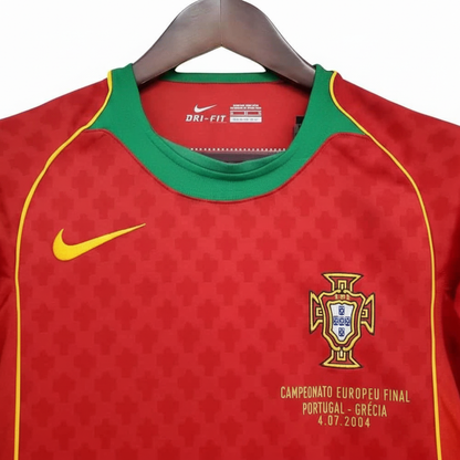 Retro 2004 Portugal Home Jersey