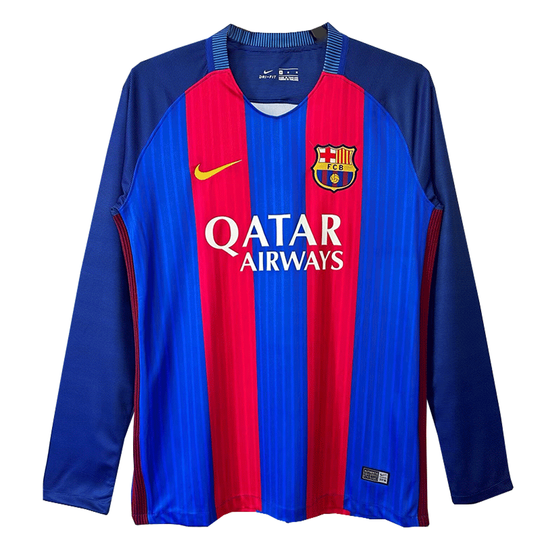 Retro Barcelona Home Jersey 2016/17 - Long Sleeve