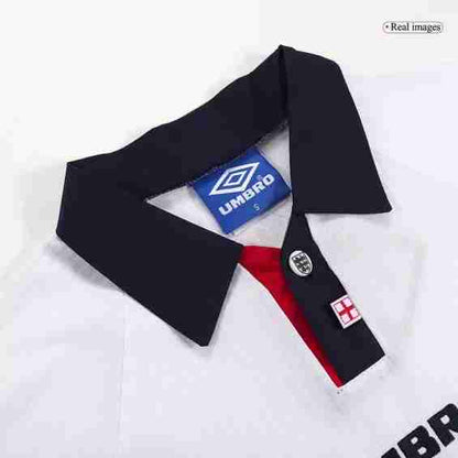 Retro 1998 England Long Sleeve Home Jersey