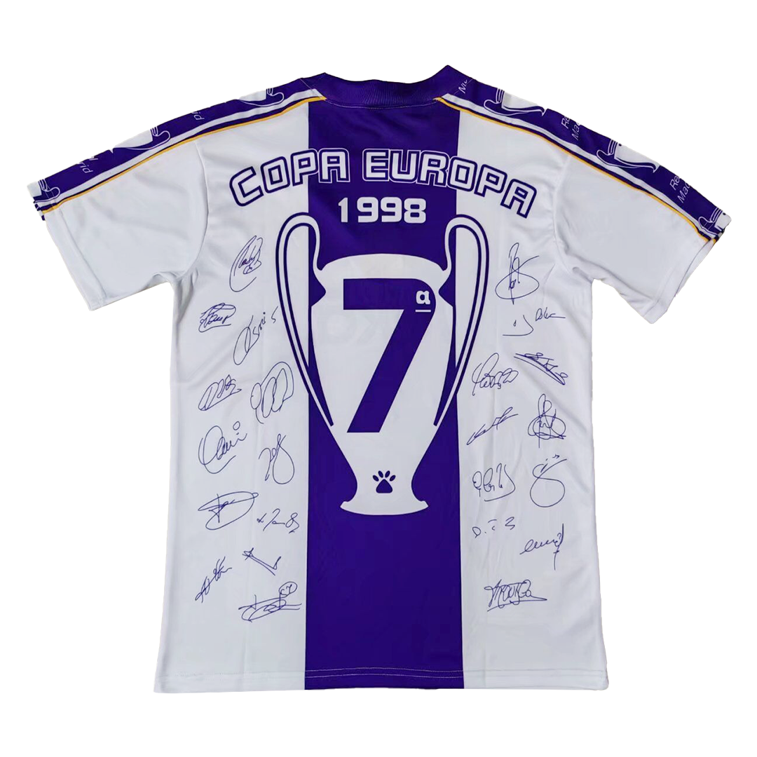 Retro Real Madrid Home Jersey 1997/98 - Champions League Commemorative