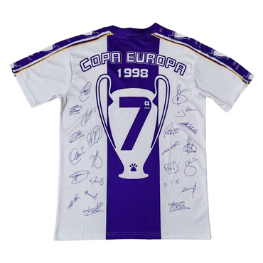 Retro Real Madrid Home Jersey 1997/98 - Champions League Commemorative