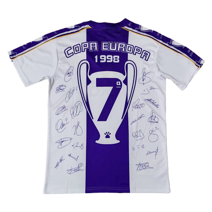 Retro Real Madrid Home Jersey 1997/98 - Champions League Commemorative