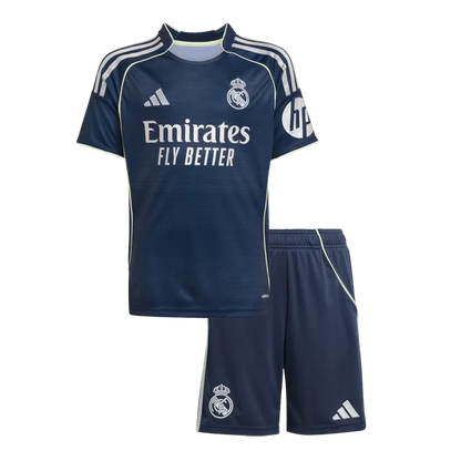 Kids Real Madrid Away Jersey Kit 2025/26