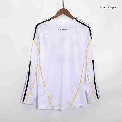 Retro Real Madrid Long Sleeve Home Jersey 2009/10