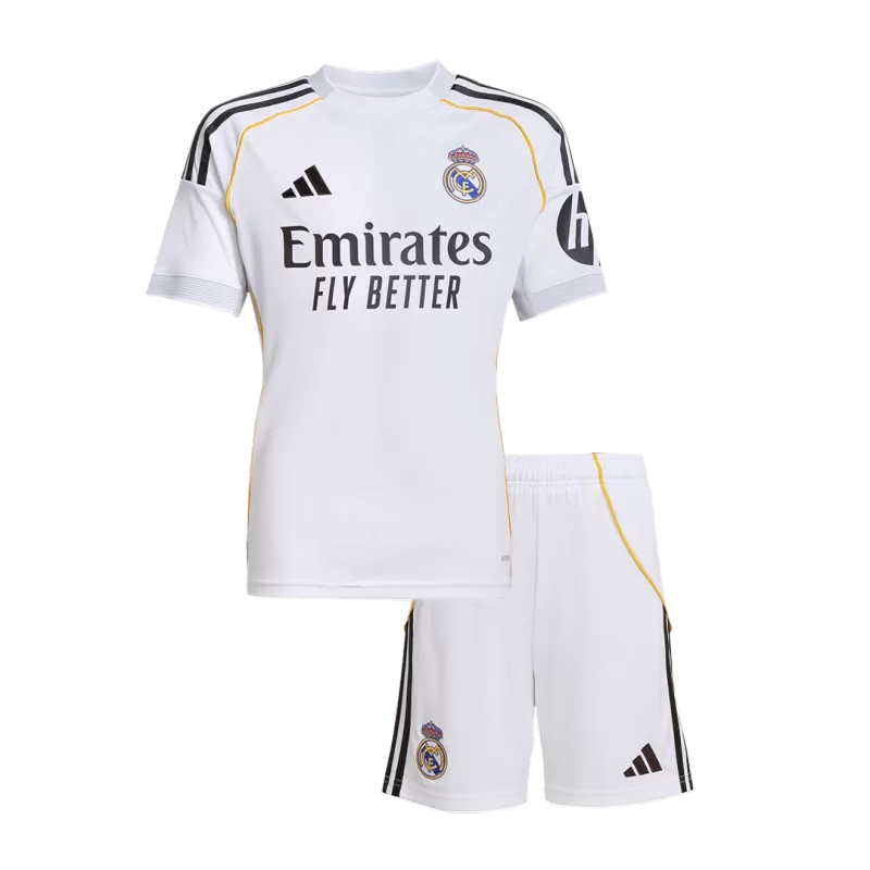 Kids Real Madrid Home Jersey Kit 2025/26