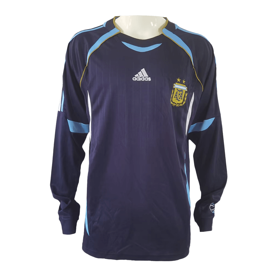 Retro 2006 Argentina (Long Sleeve) Away Jersey