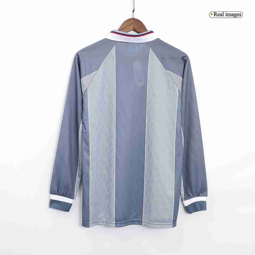 Retro 1996 England Long Sleeve Away Jersey