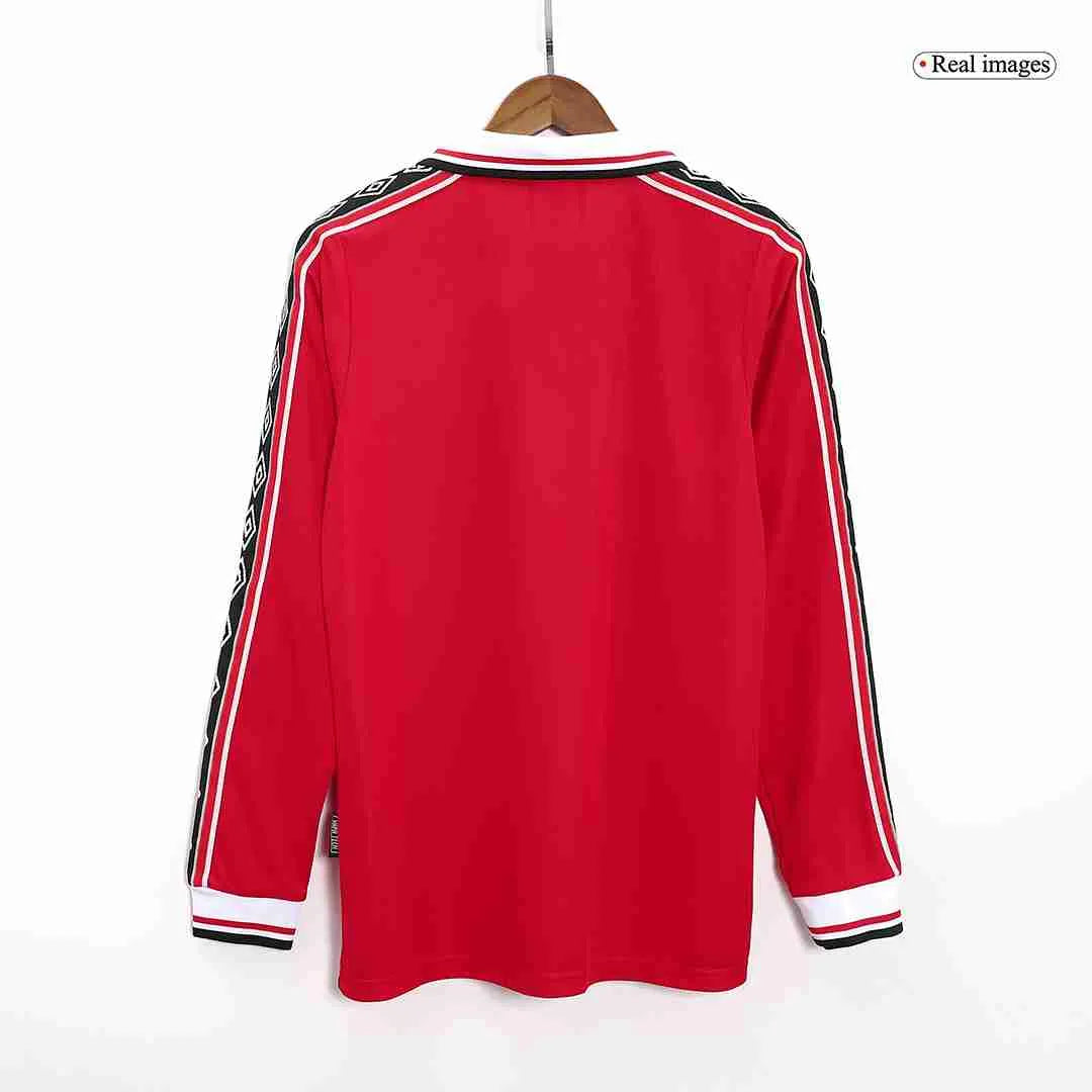 Retro Manchester United Home Jersey 1998/99 - Long Sleeve