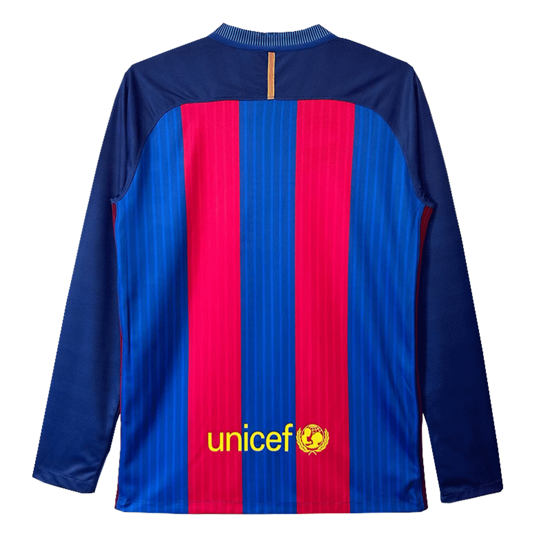 Retro Barcelona Home Jersey 2016/17 - Long Sleeve