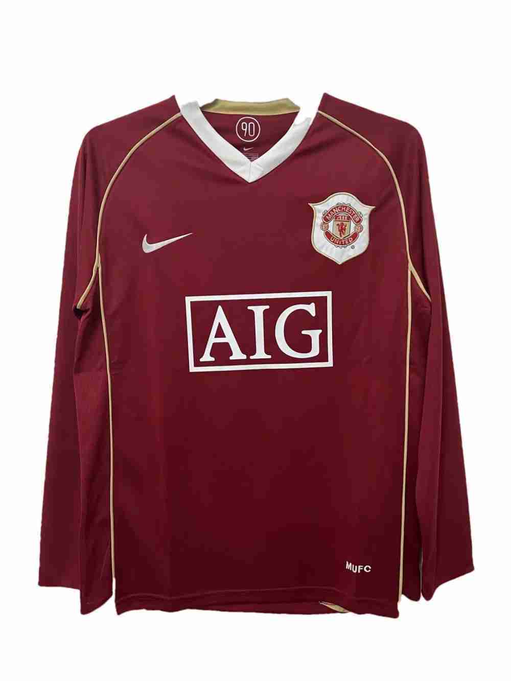 Retro Manchester United (Long Sleeve) Home Jersey 2006/07