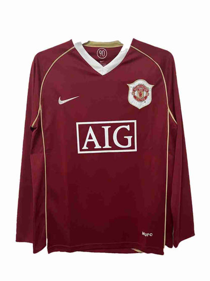 Retro Manchester United (Long Sleeve) Home Jersey 2006/07