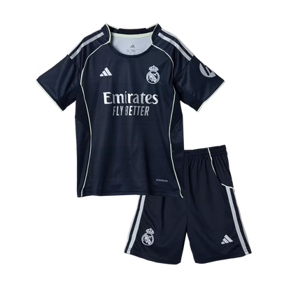 Kids Real Madrid Away Jersey Kit 2025/26