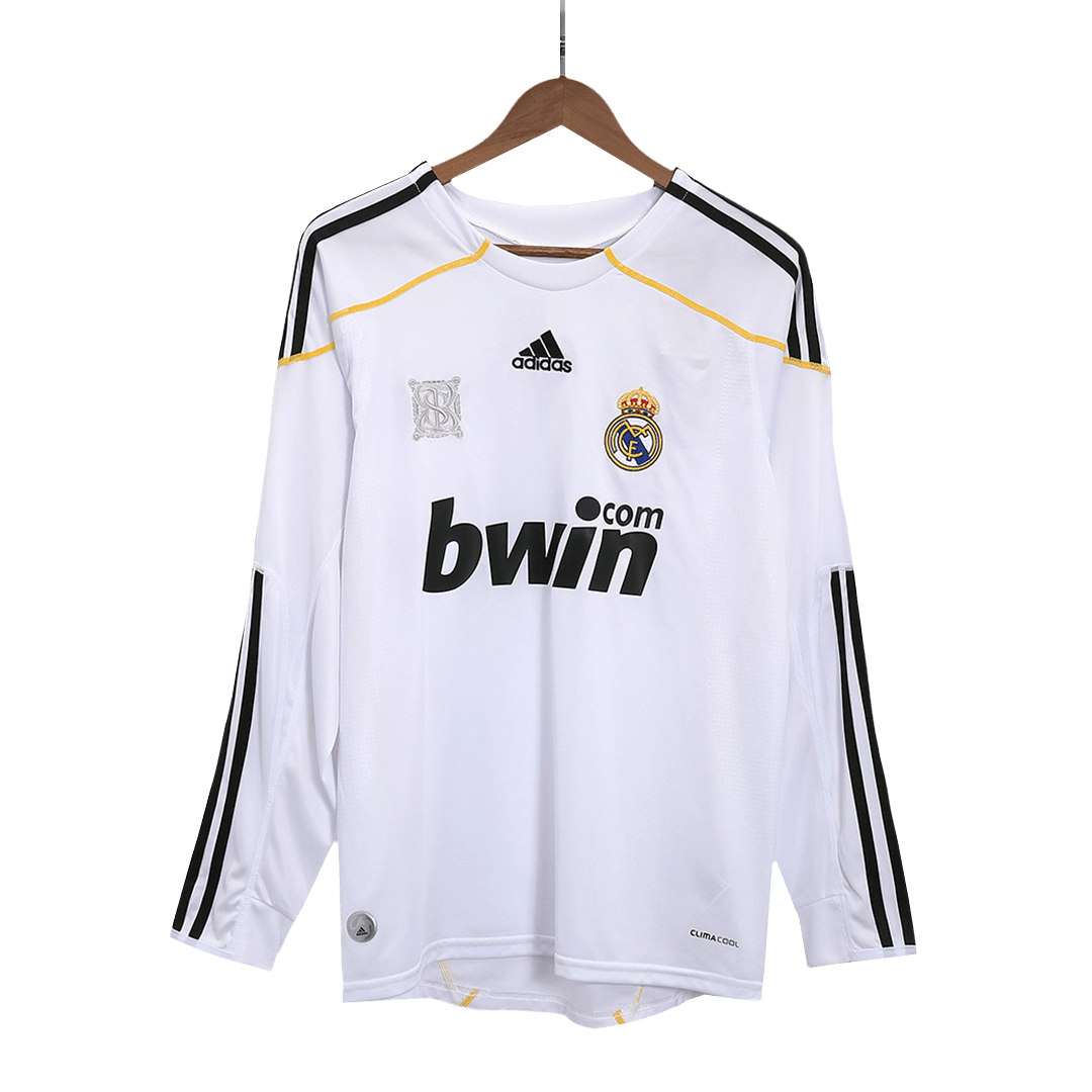 Retro Real Madrid Long Sleeve Home Jersey 2009/10