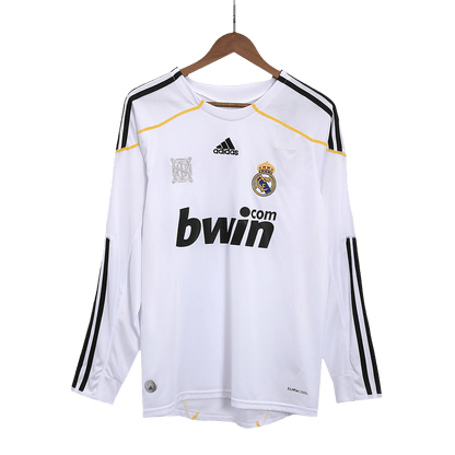 Retro Real Madrid Long Sleeve Home Jersey 2009/10