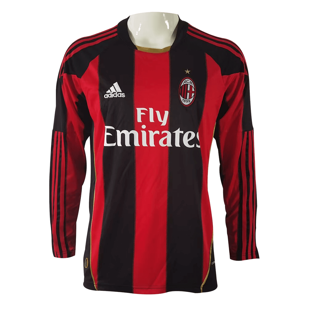 Retro AC Milan Home Jersey 2010/11 - Long Sleeve