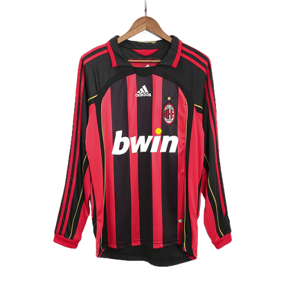 Retro AC Milan Long Sleeve Home Jersey 2006/07