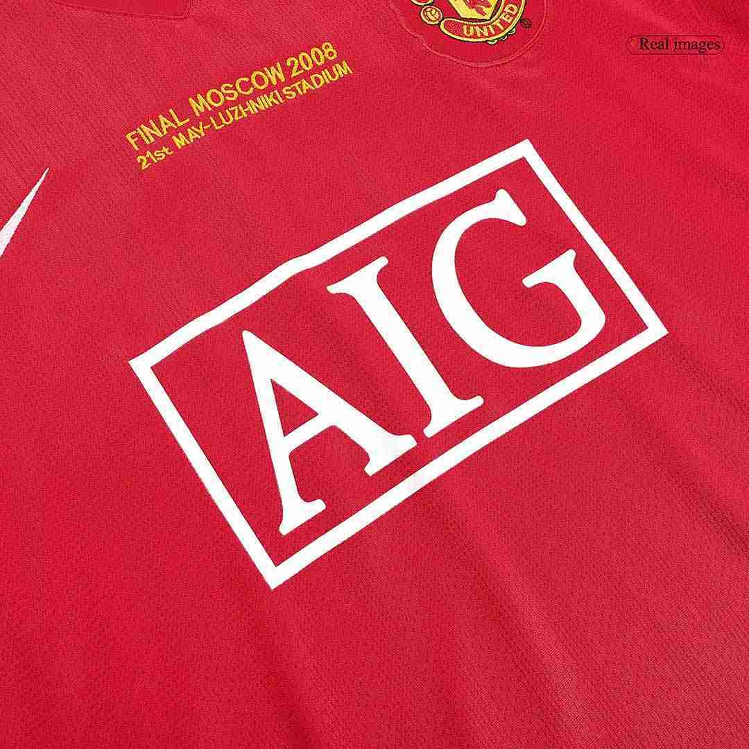 Retro Manchester United Home Jersey 2007/08 - Long Sleeve