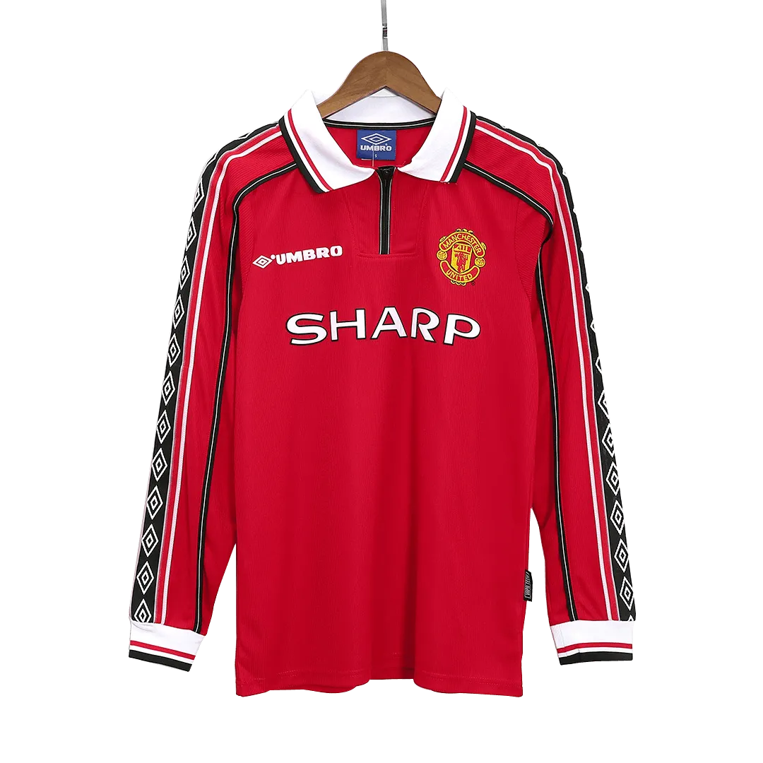 Retro Manchester United Home Jersey 1998/99 - Long Sleeve