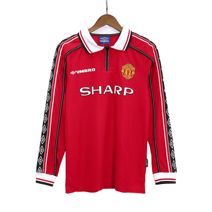 Retro Manchester United Home Jersey 1998/99 - Long Sleeve