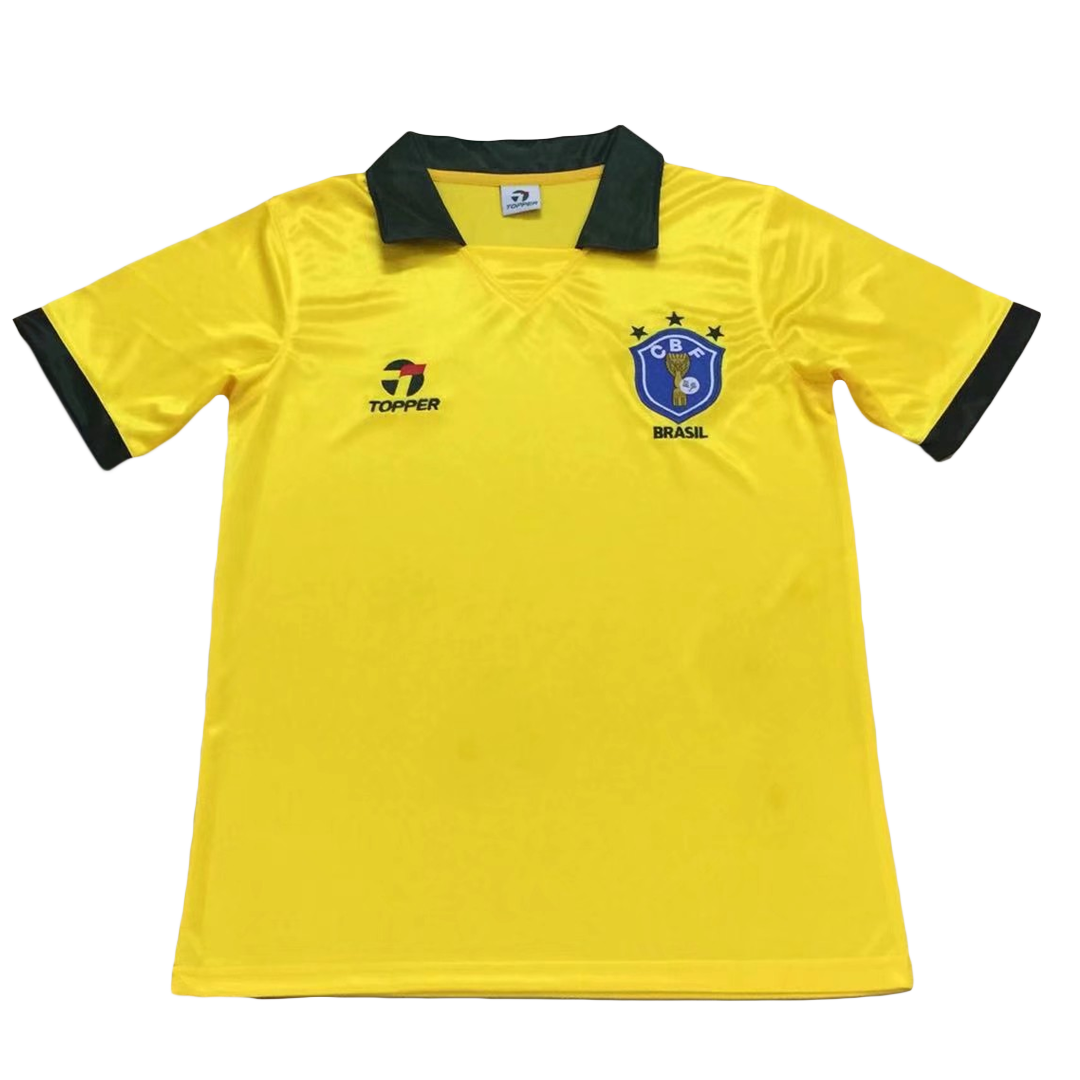 Retro 1988 Brazil Home Jersey