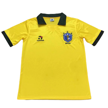 Retro 1988 Brazil Home Jersey