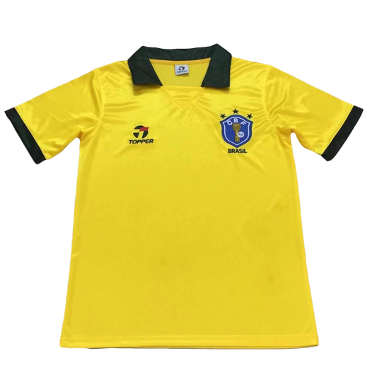 Retro 1988 Brazil Home Jersey