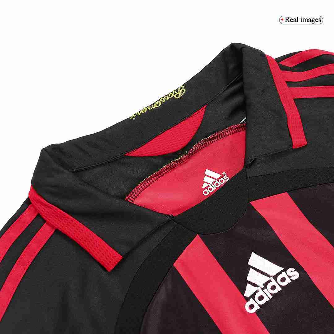 Retro AC Milan Long Sleeve Home Jersey 2006/07