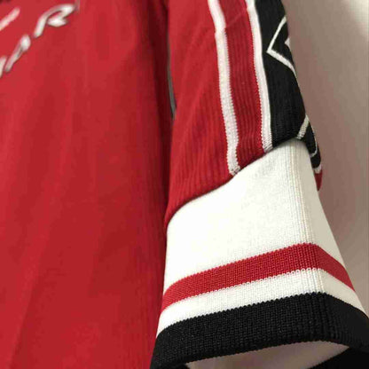 Retro 1998 Manchester United Long Sleeve Home Jersey