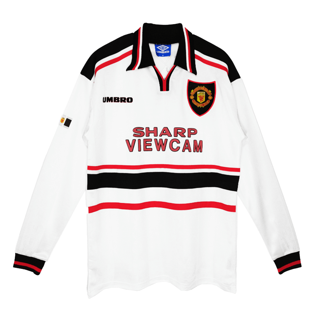 Retro Manchester United Long Sleeve Away Jersey 1998/99