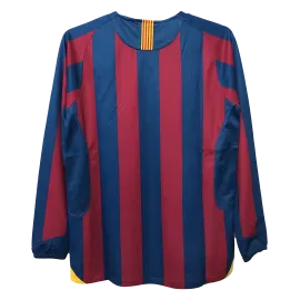 Retro Barcelona Long Sleeve Home Jersey 2005/06