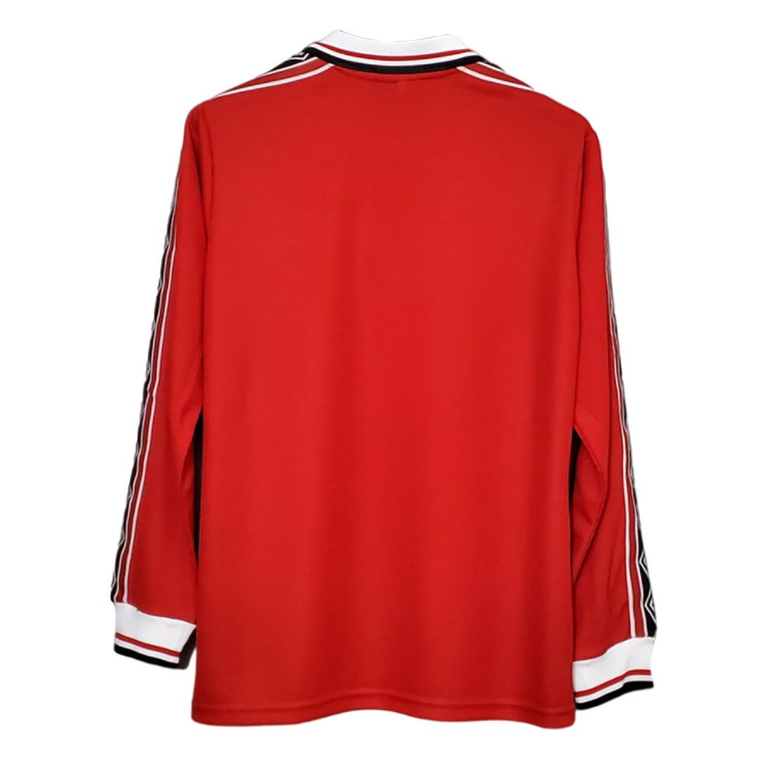Retro 1998 Manchester United Long Sleeve Home Jersey