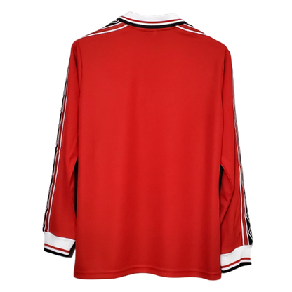 Retro 1998 Manchester United Long Sleeve Home Jersey