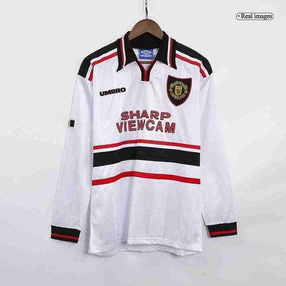 Retro Manchester United Long Sleeve Away Jersey 1998/99