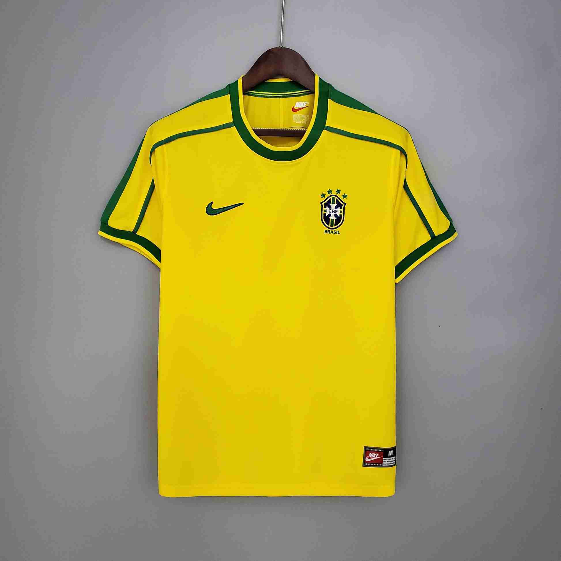 Retro Brazil Home Jersey 1998