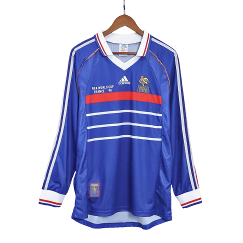 Retro 1998 France (Long Sleeve) Home Jersey